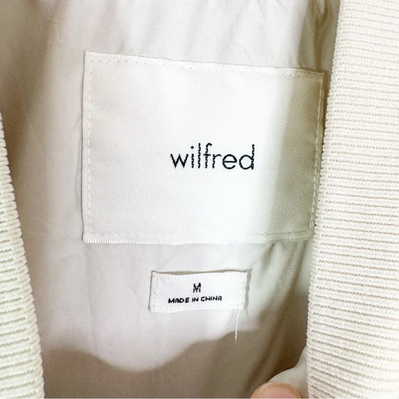 ARITZIA Wilfred Pavant Quilted Jacket Water Repellant Barn Coat Cream Size M - Picture 11 of 16